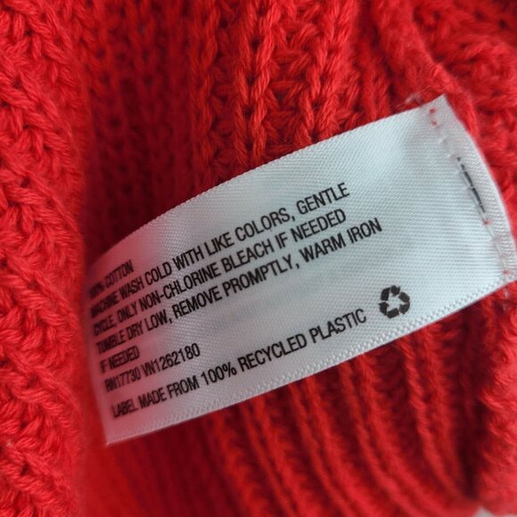 Ava & Viv Top Womens Plus Size 3X Solid All Red Open Knit Sleeveless NWT New - Picture 5 of 7